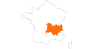 Karte der Ausflugsziele in Rhône-Alpes