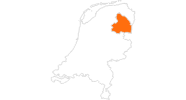 map of all tourist attractions in Drenthe