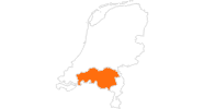 Karte der Ausflugsziele in Nordbrabant