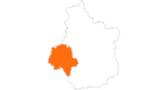 Karte der Ausflugsziele in Indre-et-Loire