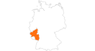 Karte der Ausflugsziele in der Rheinland-Pfalz