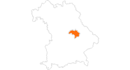 Karte der Ausflugsziele Regensburg und Umland