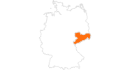 Karte der Ausflugsziele in Sachsen