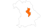Karte der Ausflugsziele Bayerischer Jura