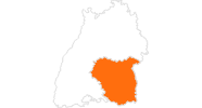 Karte der Ausflugsziele in Oberschwaben