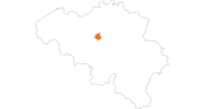 Karte der Ausflugsziele in der Region Brüssel-Hauptstadt