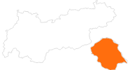 Karte der Ausflugsziele in Osttirol