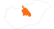 Karte der Ausflugsziele in Mittelungarn