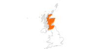 Karte der Ausflugsziele in Schottland