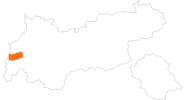 Karte der Ausflugsziele in St.Anton am Arlberg