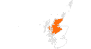 map of all tourist attractions in the Highlands