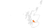 map of all tourist attractions in Loch Lomong, the Trossachs & Forth Valley