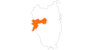 Karte der Ausflugsziele in Offaly