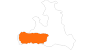 Karte der Sehenswürdigkeiten in Nationalpark Hohe Tauern