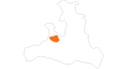 Karte der Ausflugsziele in Saalfelden-Leogang
