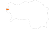 Karte der Ausflugsziele in Ramsau am Dachstein
