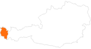 Karte der Ausflugsziele in Vorarlberg