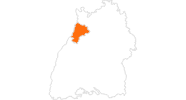 Karte der Ausflugsziele Mittlerer Oberrhein (Karlsruhe)