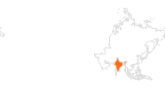 Karte der Ausflugsziele in Indien