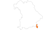 map of all tourist attractions in the Berchtesgadener Land