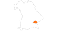 Karte der Ausflugsziele in Inn-Salzach