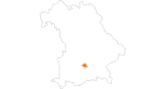 Karte der Ausflugsziele in München