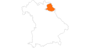 map of all tourist attractions in the Fichtelgebirge