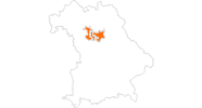 Karte der Ausflugsziele in Nürnberg und Umgebung