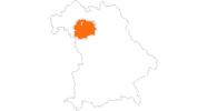 Karte der Ausflugsziele im Steigerwald