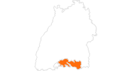 Karte der Ausflugsziele am Bodensee