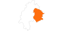 Karte der Ausflugsziele in der Rhön (Hessen)