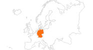 Karte der Ausflugsziele in Deutschland