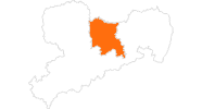 Karte der Ausflugsziele Sächsisches Elbland