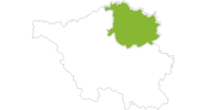Karte der Radtouren Nohfelden-Bosen