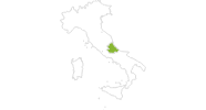 map of all bike tracks in Abruzzo