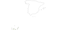 map of all bike tracks in the Canary Islands