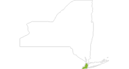 Karte der Wetter in New York City