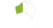 Karte der Radtouren in Western Australia