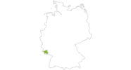 Karte der Radtouren im Saarland