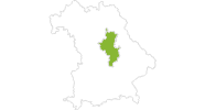 Karte der Radtouren Bayerischer Jura
