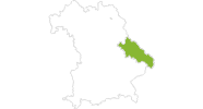 Karte der Radtouren Bayerischer Wald