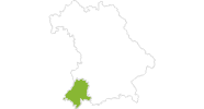 Karte der Radwetter im Allgäu