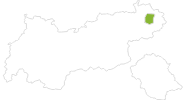 map of all bike tracks in Kitzbühel Alps - St. Johann - Oberndorf - Kirchdorf
