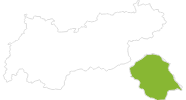 Karte der Radtouren in Osttirol
