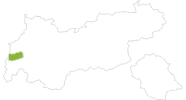 Karte der Radtouren in St.Anton am Arlberg