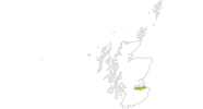 Karte der Wetter in Edinburgh und die Lothians