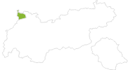 Karte der Radtouren im Tannheimer Tal