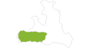 Karte der Radtouren in Nationalpark Hohe Tauern