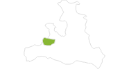 Karte der Radtouren in Saalbach-Hinterglemm