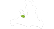Karte der Radtouren in Saalfelden-Leogang